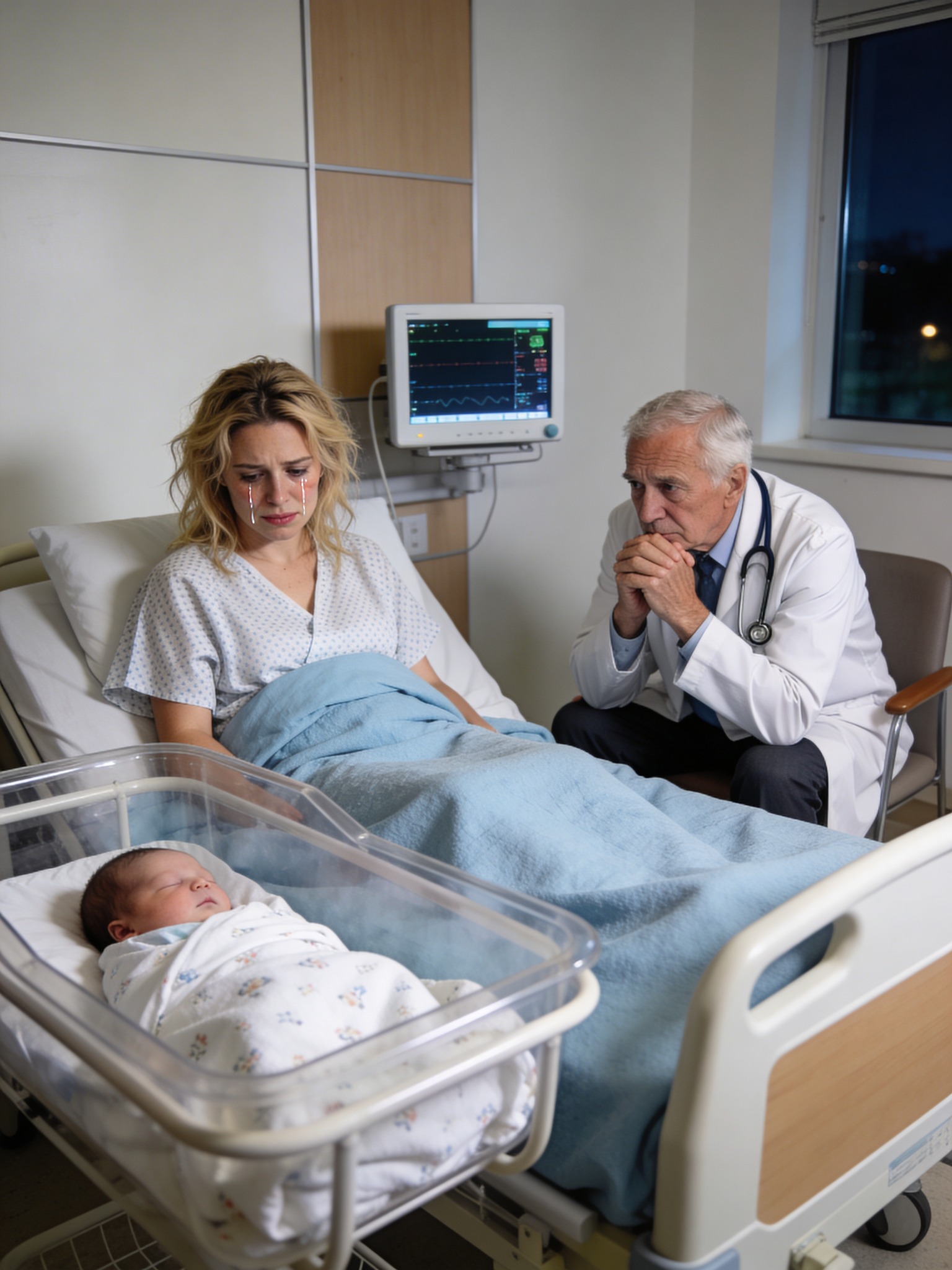 A kórházba jött szülni, de abban a pillanatban, hogy az orvos meglátta a babát, könnyekben tört ki.