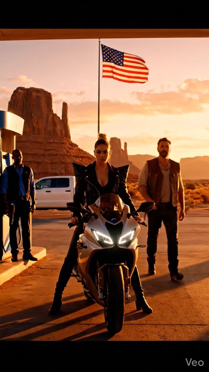 Egy hangos motoros banda a rossz amerikai haditengerészeti veteránt ugratta egy arizonai benzinkúton