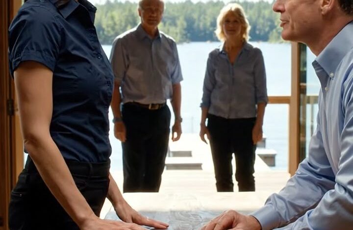 A szüleim azt hitték, hogy a tóparti házikó, amit építettem, biztonságos, amíg a sógorom kiadóvá nem tette. Apám keze remegett, amikor családi vagyonnak nevezte, a húgom pedig elmosolyodott, mielőtt kinyitottam az aktatáskámat. A PAPIRDOK MÁR VÁRTAK.