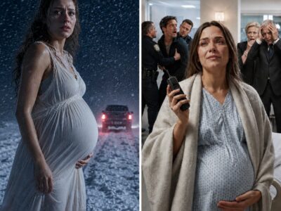 „Jó sétát, disznó!” – nevetett a férjem gonoszul, és erőteljesen kirúgott a teherautójából a fagyos hóviharba. Keményen a hóba landoltam, terhes hasamat fogva, miközben a hátsó lámpái belehalványultak a fehérségbe. Mínusz tíz fok volt, mérföldekre minden várostól. Azt akarta, hogy halálra fagyjak itt kint. Lassan felálltam, leporoltam a havat, és elővettem a műholdas telefont. – Igaz történetek