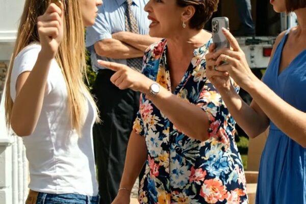 A mostohaanyám az egyik sarkával a tengerparti házam verandájára lépett, és azt mondta: „Húzd félre magad, Emily. A költöztetőket óránként fizetik.” Mögötte a lánya, Paige felemelte a telefonját, hogy felvegyen engem, míg apám a kapuban állt, és az Atlanti-óceánt bámulta, mintha könnyebb lenne az óceánt nézni, mint a saját lányát, aki elveszíti az otthonát.